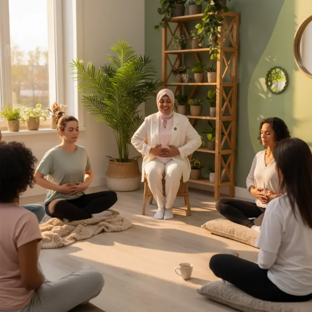 Atelier Automassage Abdominal – Détente et Reconnexion chez Perles de bien-être